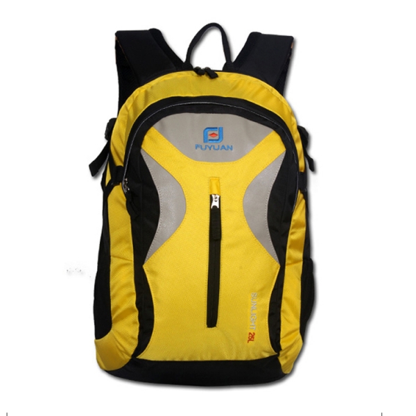 FY-BACKPACK0--006 Yellow waterproof Nylon backpack 